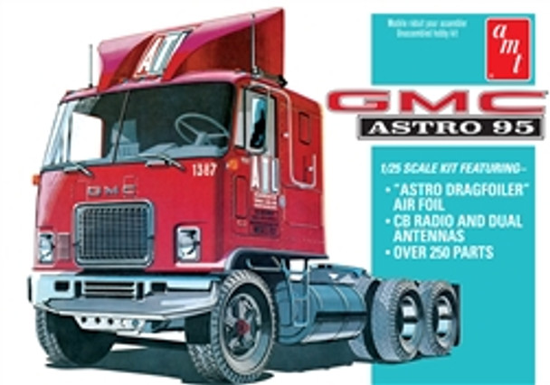 AMT - GMC Astro 95 Semi Tractor 1:25 Scale Plastic Model Truck Kit - (1140) 849398030462