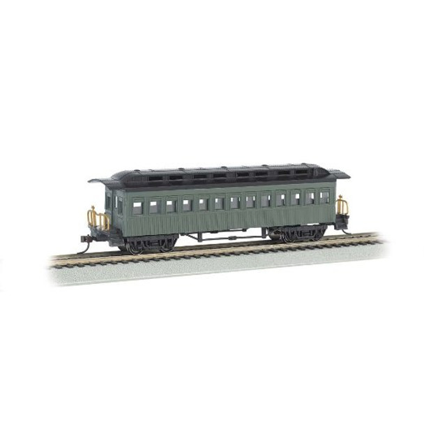 BACHMANN - 13405 HO Scale 1860-1880 Coach Passenger Train Car, Undecorated/Green 022899134055