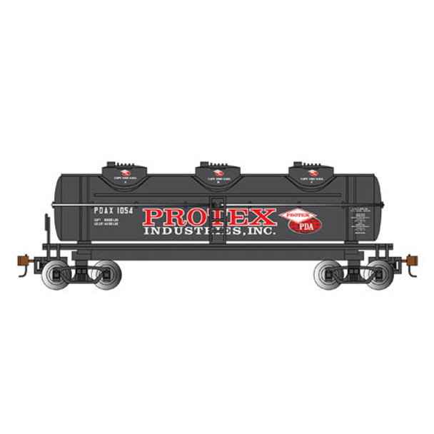 BACHMANN - HO Scale 40' 3-Dome Tank Car Protex Industries (17105) 022899171050