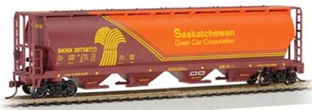 BACHMANN - HO Cylindrical Hopper SKNX/Saskatchewan - Freight Car Rolling Stock (HO Scale) (19140) 022899191409