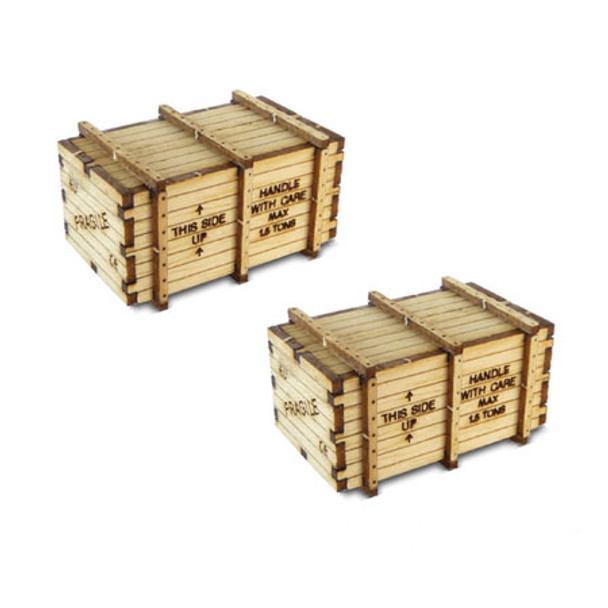 BACHMANN - HO Scale Machinery Crates - Train Car Loads (2) (39110) 022899391106