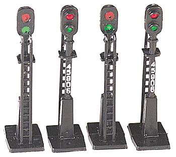 BACHMANN - HO Block Signals (4) - Train Accessories (HO Scale) (42101) 022899421018