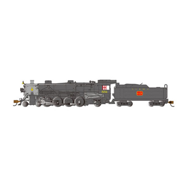 BACHMANN - N Scale Light 4-8-2 with Econami DCC/Sound Value Locomotive Train Engine NCSTL #551 (53453) 022899534534