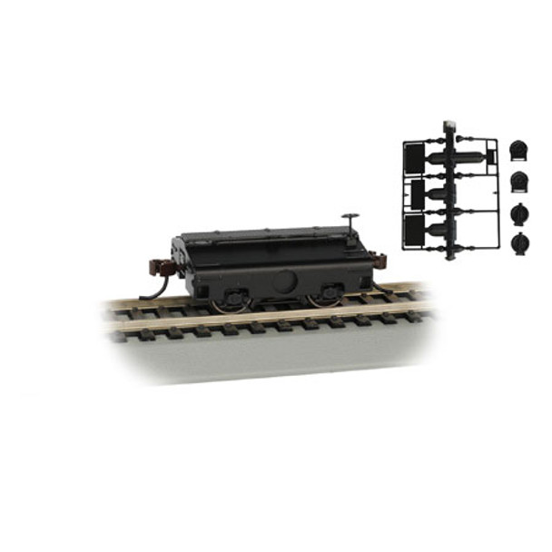 BACHMANN - HO Scale Test Weight Car Car Undecorated/Black (74405) 022899744056