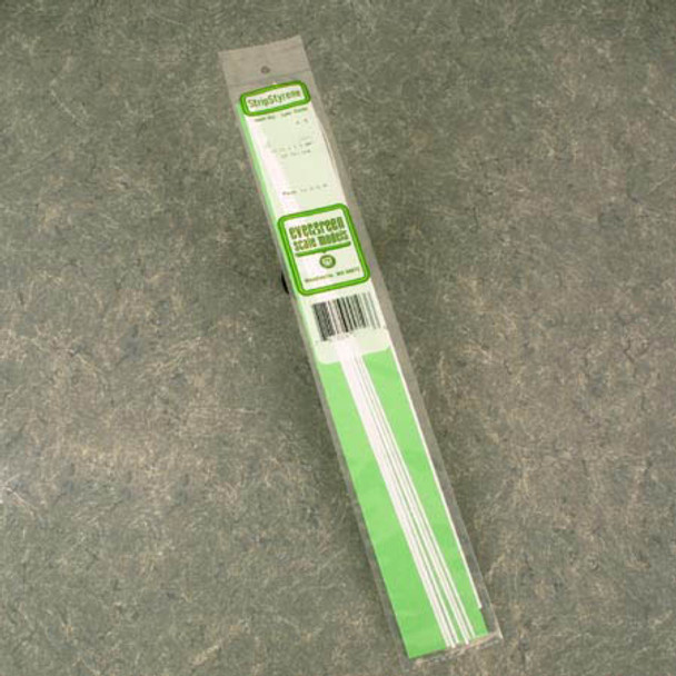 EVERGREEN - Plastic Styrene Strip Stock - HO Scale 4 X 4s (O Scale 2 X 2s) (14"L) (10/Pk) (8404) 787026084046