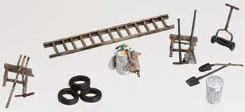 WOODLAND SCENICS - Garage Treasures (HO Scale) (A1928) 724771019282