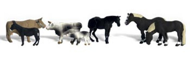 WOODLAND SCENICS - Farm Animals N Scale Figures (A2142) 724771021421