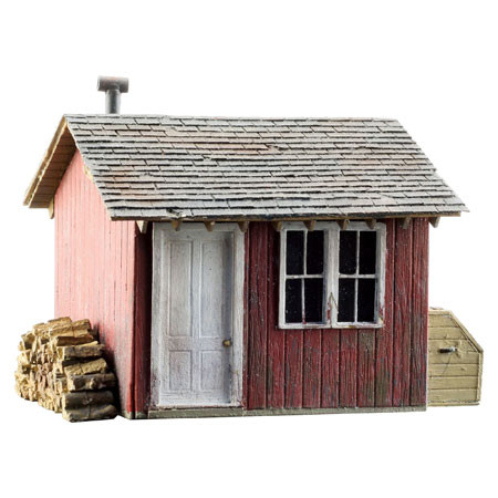 WOODLAND SCENICS - N Scale Built-Up Work Shed Building (BR4947) 724771049470