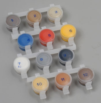 WOODLAND SCENICS - HO Mini-Scene Paint Set - Train Accessories (HO Scale) (M125) 724771001256