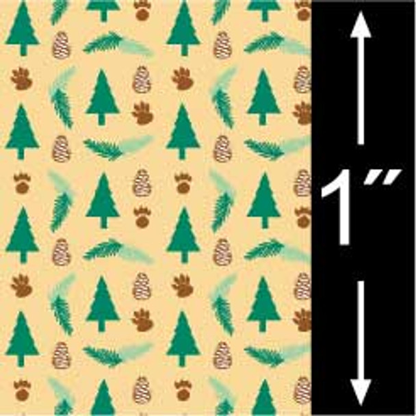 BRODNAX PRINTS - Quarter Inch Scale (1/4" Scale) Dollhouse Miniature - Wallpaper: Moose Lake - PACK OF 3 SHEETS (BPQCT108)