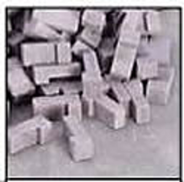 ANDI MINI BRICK - 1 Inch Scale Dollhouse Miniature - Charcoal Brick Corner 125 Pieces (AAM0205C)
