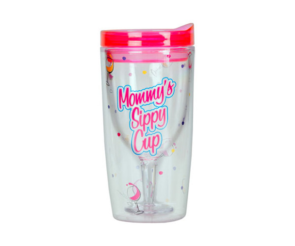 ZEE'S CREATIONS - Mommy's Sippy Cup - Insulated Wine Tumbler 10 oz (AC1117) 817441014646