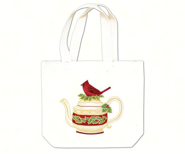 ALICE'S COTTAGE - Cardinal Teapot Gift Tote Bag AC18337 803246085813