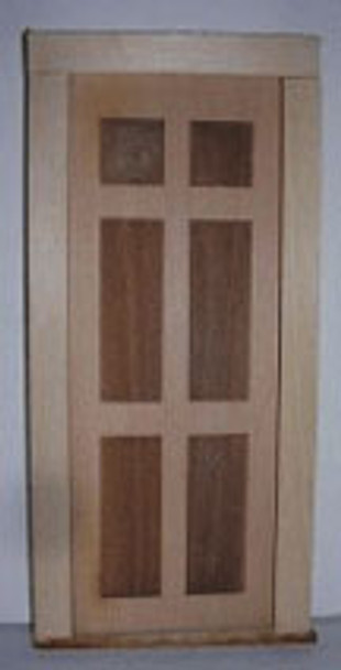 ALESSIO - 1" Scale Flat Panel Door Dollhouse Miniature (2310)