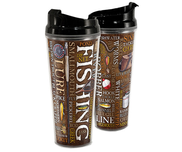 AMERICAN EXPEDITION - Fishing - 24oz Tall Acrylic Tumbler (AMETB24251) 659356043034