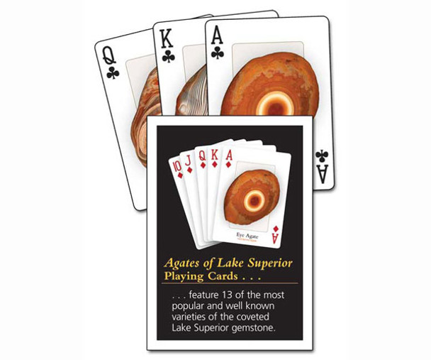 ADVENTURE KEEN - Agates of Lake Superior Playing Cards Game (AP33236) 9781591933236