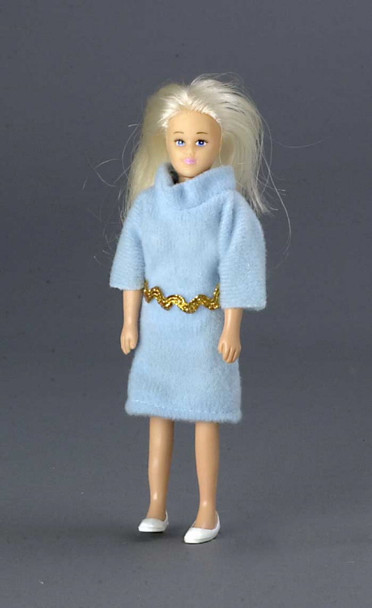 AZTEC - 1 Inch Scale Dollhouse Miniature Doll(s) - Blonde Mother With Outfit (AZ00006) 717425800060