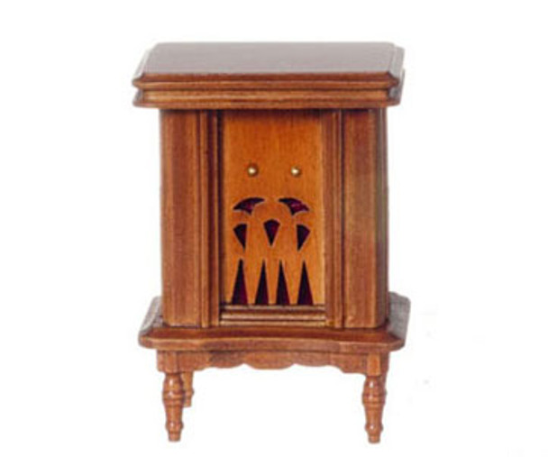 AZTEC - 1 Inch Scale Dollhouse Miniature Furniture - Walnut 1940 Styled Radio (AZD0271) 717425002716