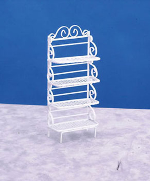 AZTEC - 1 Inch Scale Dollhouse Miniature Kitchen Furniture - White Baker Rack (AZD1213) 717425012135