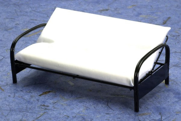 AZTEC - 1 Inch Scale Dollhouse Miniature Living Room Furniture - Metal Futon Sofa (AZEIWF312) 717425703125