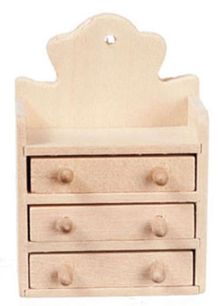 AZTEC - Small Wooden Chest- unfinished - 1 Inch Scale Dollhouse Miniature (G8079) 717425880796