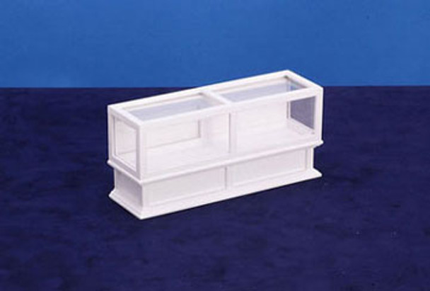 AZTEC - 1 Inch Scale Dollhouse Miniature Furniture - Store Display Case White (AZT6086) 717425560865