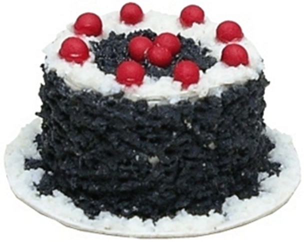 BRIGHT DELIGHTS Black Forest Cake - 1 Inch Scale Miniature Food (K1042)