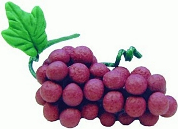 BRIGHT DELIGHTS Red Grapes - Set of 6 Bunches - 1 Inch Scale Miniature Food (P008)