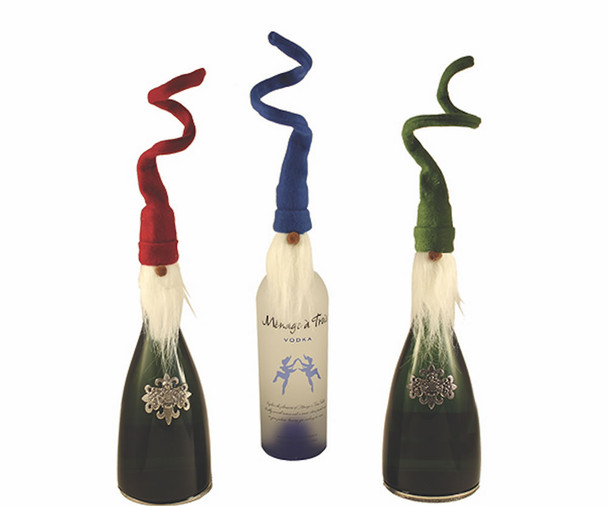 BELLA VITA - BT Gnome Trio - Mini Bearded Gnome Liquor Bottle Toppers - Set of 3 (BTGNOMETRIO) 822372116048