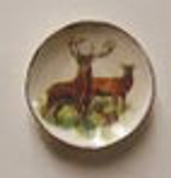 BY BARB - 1" Scale Deer Family Plate Dollhouse Miniature (CDD615)