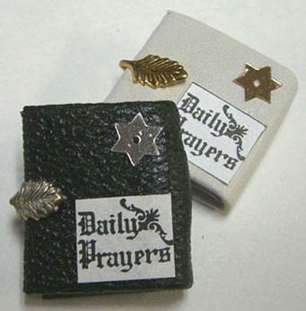 BY BARB - 1" Scale Dollhouse Miniature - White Prayer Book (JW2)