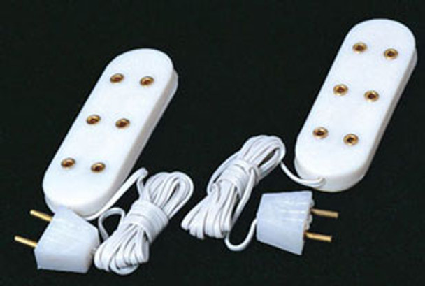 CIR-KIT - Hobby & Miniaturist's Lighting Triple Receptacle Extension Cords 2 pcs (CK1028-7)