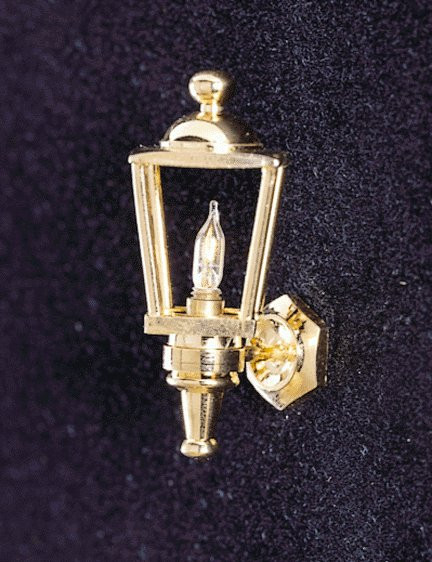 CIR-KIT - 1 Inch Scale Dollhouse Miniature Lighting - Brass Carriage Lamp (CK4152) 726121041523
