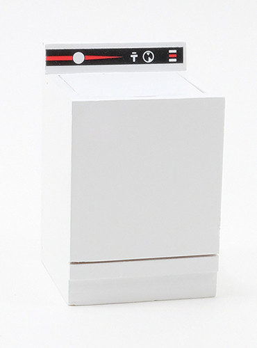 CLASSICS - 1 Inch Scale Dollhouse Miniature WASHING MACHINE WHITE (12001) 731851120011