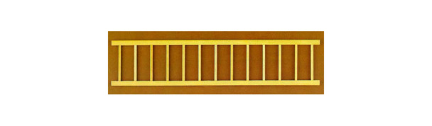 CLASSICS - 1 Inch Scale Dollhouse Miniature - Porch Fence 3 pcs (CLA70241) 731851702415