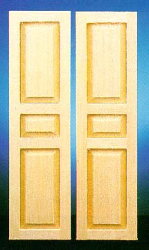 CLASSICS - 1 Inch Scale Dollhouse Miniature - 3 - panel Shutter 2 pcs (CLA75022) 731851750225
