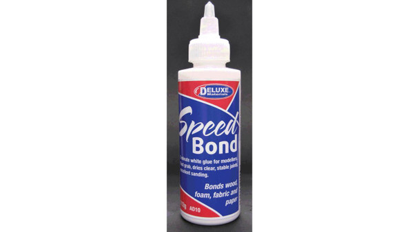 DELUXE MATERIALS - AD10 Speedbond, White Glue, 4oz 5060243900098