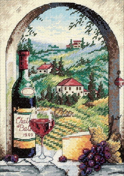 DIMENSIONS - Gold Petite Dreaming Of Tuscany Counted Cross Stitch Kit-5"x7" 18 count (6972) 088677069728