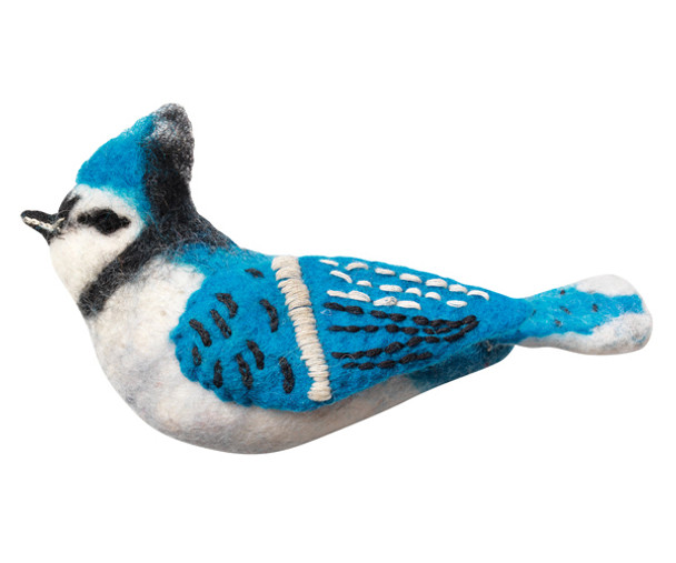 DZI HANDMADE DESIGNS - Blue Jay Woolie Ornament (Christmas) DZI483002 845964003519