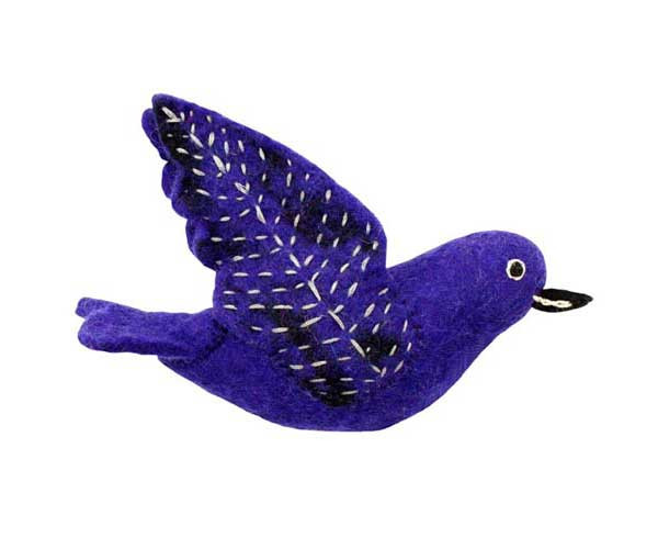 DZI HANDMADE DESIGNS - Purple Martin Woolie Ornament (Christmas) DZI483010 845964004776