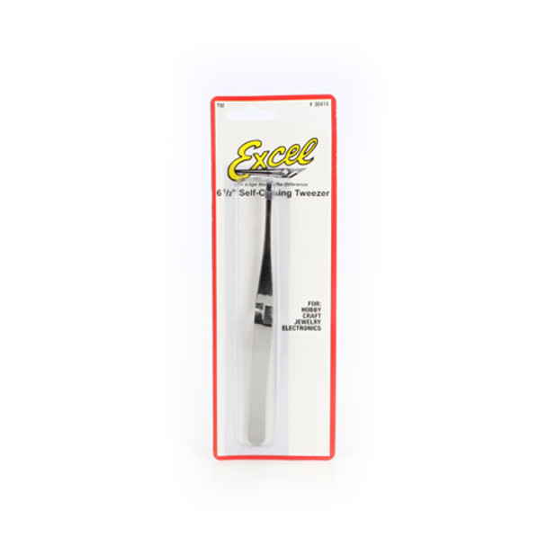 EXCEL - SS Tweezer,6-1/2" Self Close (30414) 098171304140