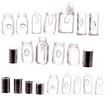 FARROW - 1 Inch Scale Dollhouse Miniature - Potpourri 22 Jars Assorted (FR40046) 726348400462