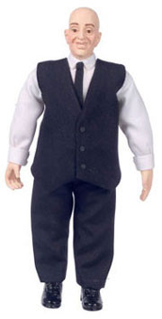 FALCON - Miniature Alfred Male Figure Dressed in Vest and Pants for 1" Scale Dollhouse Miniature (FCA3966)