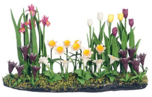 FALCON - Tulip Landscape 1/2 Inch Scale 1" Scale Dollhouse Miniature FCAB8218S