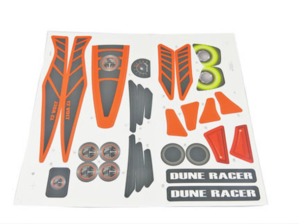 FISHER-PRICE POWER WHEELS - CDF93-0311 Label Sheet for Dune Racer - Power Wheels Replacement Part