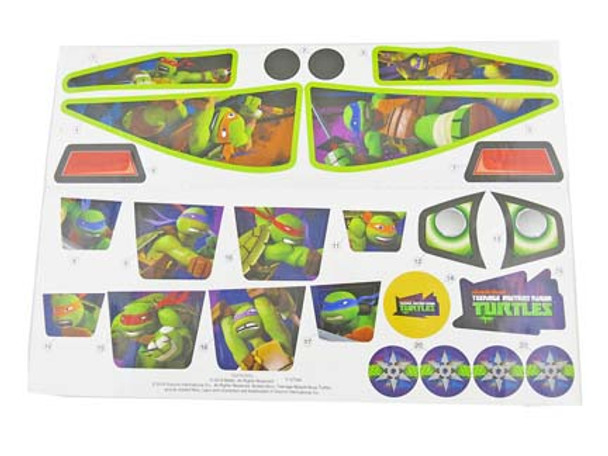 OakridgeStores.com | POWER WHEELS - CDY12-0310 Label Sheet for CDY12 TMNT Lil Dune Racer