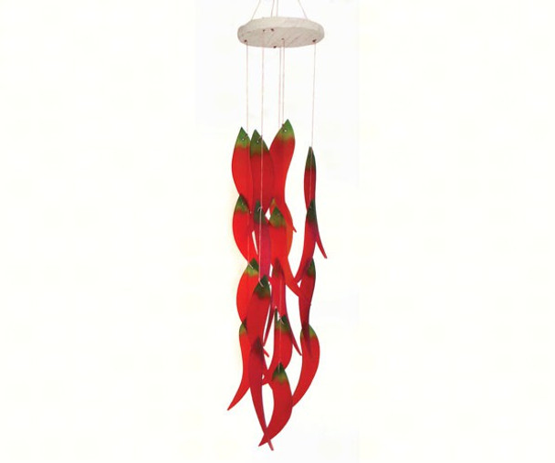 GIFT ESSENTIALS - Hot Chiles (Decorated Design) - Wind Chime GEBLUEG447 804414020377