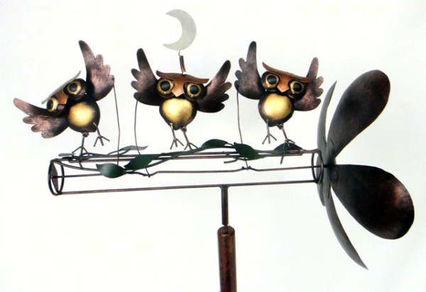GIFT ESSENTIALS - Dancing Owls Whirligig GEBLUEG471 804414020667