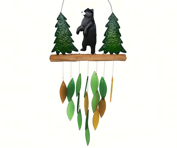 GIFT ESSENTIALS - Tall Bear (Decorated Design) - Wind Chime GEBLUEG524 804414905247