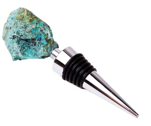 ZEE'S CREATIONS - Gemstoppers - African Turquoise Bottle Stopper (GS1005) 817441016459